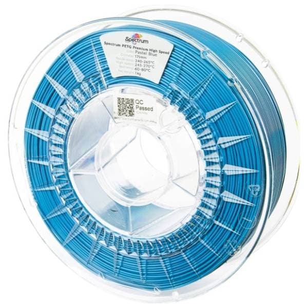 SPECTRUM PETG Premium High Speed 1kg Pastel Blue 1,75mm 3D filament 0
