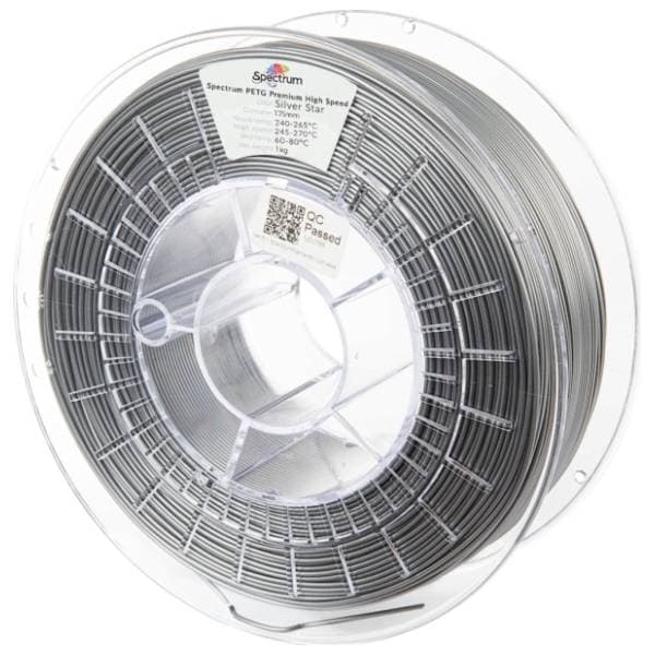 SPECTRUM PETG Premium High Speed 1kg Silver Star 1,75mm 3D filament 0