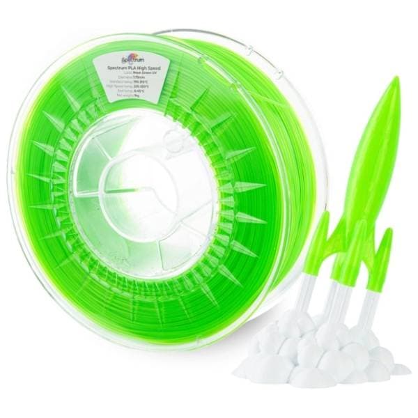 SPECTRUM Premium PLA 1kg High Speed Neon Green UV 1,75mm 3D filament 0