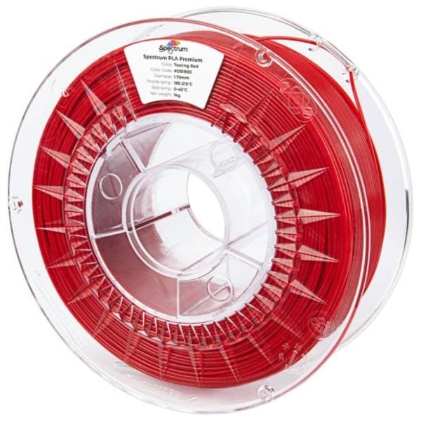 SPECTRUM PLA Premium 1kg Tooling Red 1,75mm filament za 3D štampač 0
