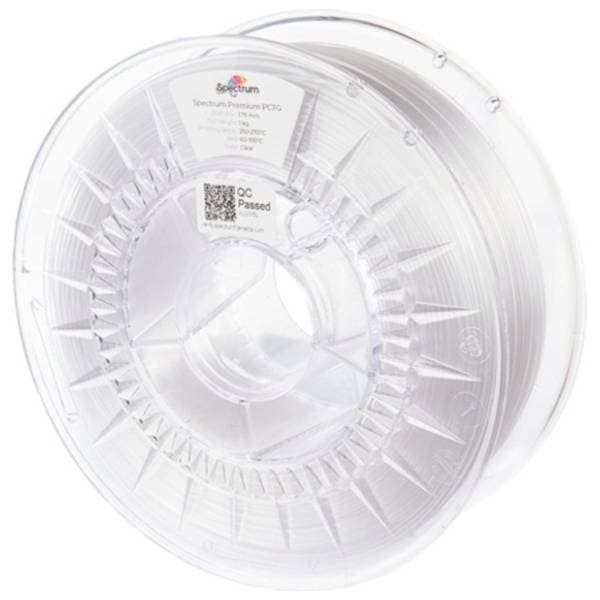 SPECTRUM Premium PCTG 1kg Clear 1,75mm 3D filament 0