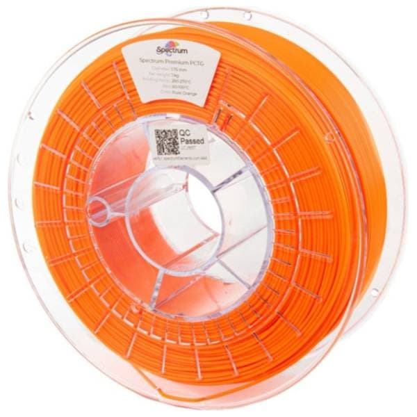 SPECTRUM Premium PCTG 1kg Pure Orange 1,75mm 3D filament 0