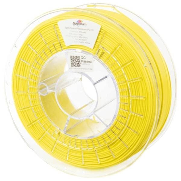 SPECTRUM Premium PCTG 1kg Sulfur Yellow 1,75mm 3D filament 0