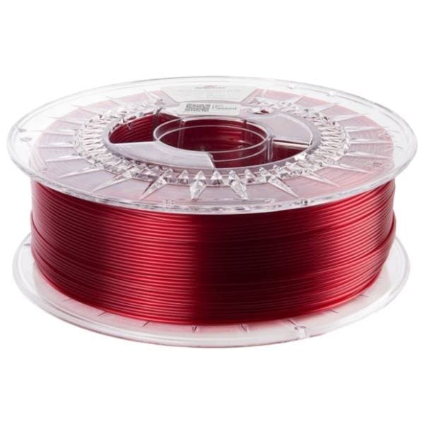 SPECTRUM Premium PCTG 1kg Transparent Red 1,75mm 3D filament 1