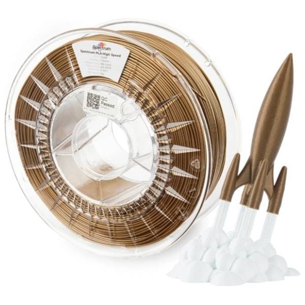 SPECTRUM Premium PLA 1kg High Speed Gold 1,75mm 3D filament 0