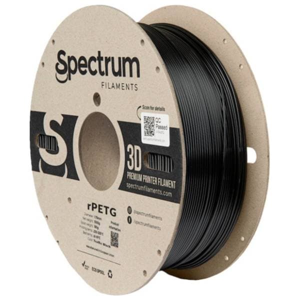 SPECTRUM RPETG 1kg Traffic Black 1,75mm 3D filament 0