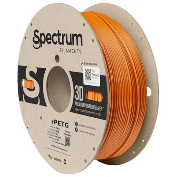SPECTRUM RPETG 1kg Yellow Orange 1,75mm 3D filament 0
