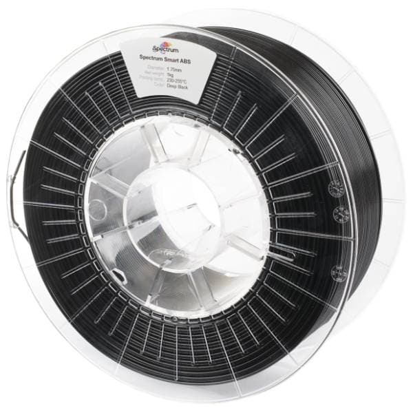 SPECTRUM Smart ABS 1kg Deep Black 1,75mm 3D filament 0