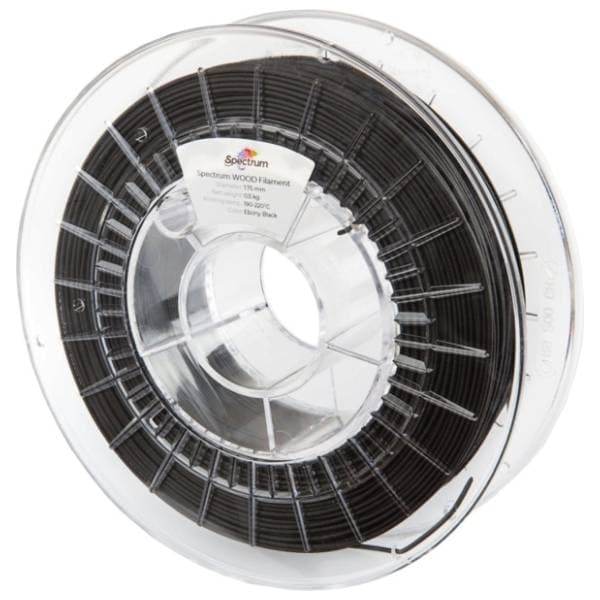 SPECTRUM WOOD 1kg Ebony Black 1,75mm 3D filament 0