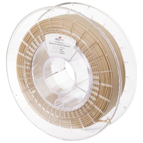 SPECTRUM WOOD 500g Natural 1,75mm 3D filament 0