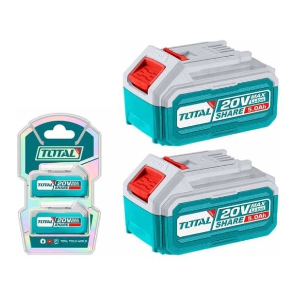 TOTAL TOSLI240464E 20V 5Ah dve baterije 0