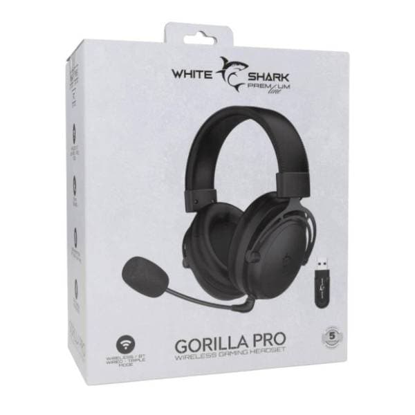 WHITE SHARK slušalice WGH-2443 Gorilla Pro Black 8