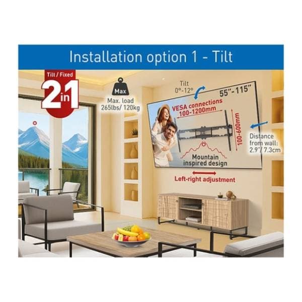 Zidni nosač za TV BARKAN BM510 55-100" 4