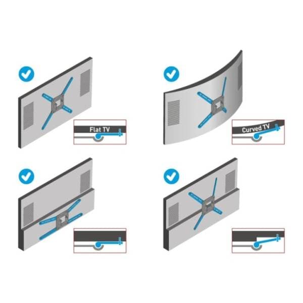 Zidni nosač za TV BARKAN LCD BM343XLOD do 65'' 2