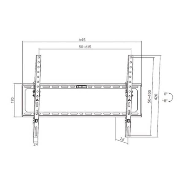 Zidni nosač za TV XSTAND 37'' - 86'' Tilt 2