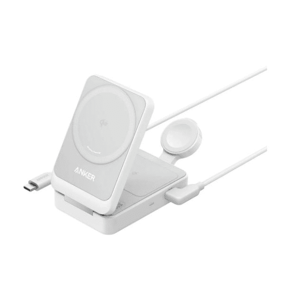 ANKER bežični punjač MagGo 15W 3u1 White 1