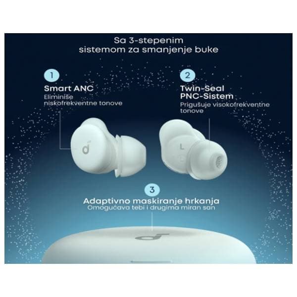 ANKER slušalice Sleep A30 Noise Masking bele 6