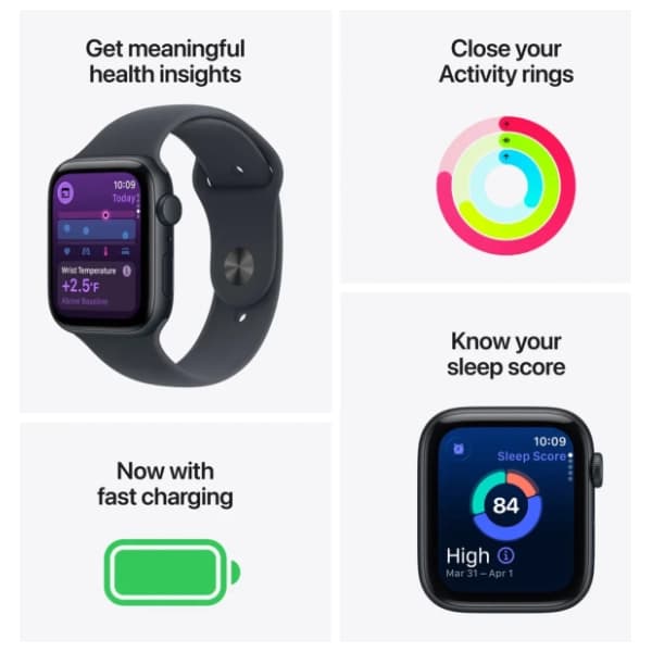 APPLE Watch SE 3 Cellular 44mm Midnight Aluminium M/L MEPJ4RK/A pametni sat 2