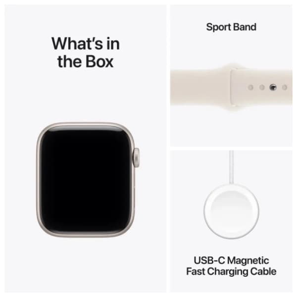 APPLE Watch SE 3 Cellular 44mm Starlight Aluminium M/L MEPF4RK/A pametni sat 5