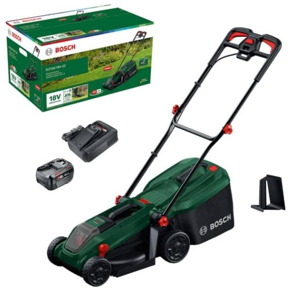 BOSCH Rotak 18V-32 4.0Ah 06008B9P00 aku kosilica 0