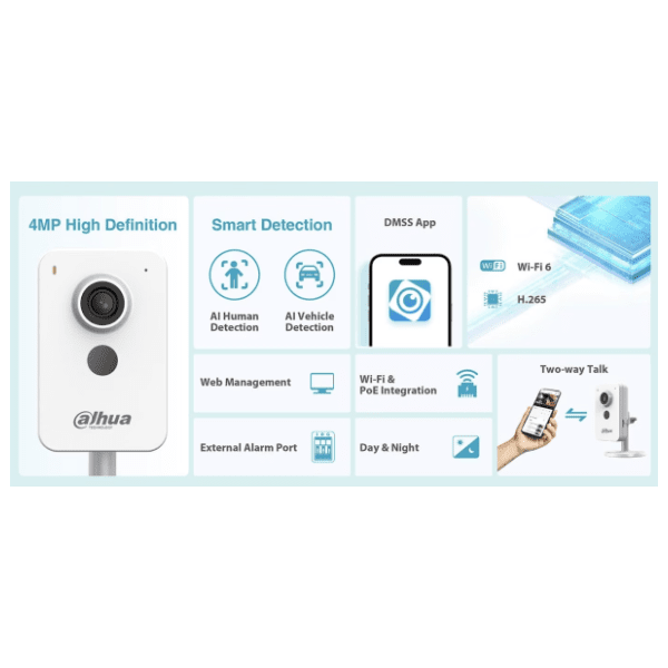 DAHUA C4K-P 4MP Compact Wi-Fi kamera 4