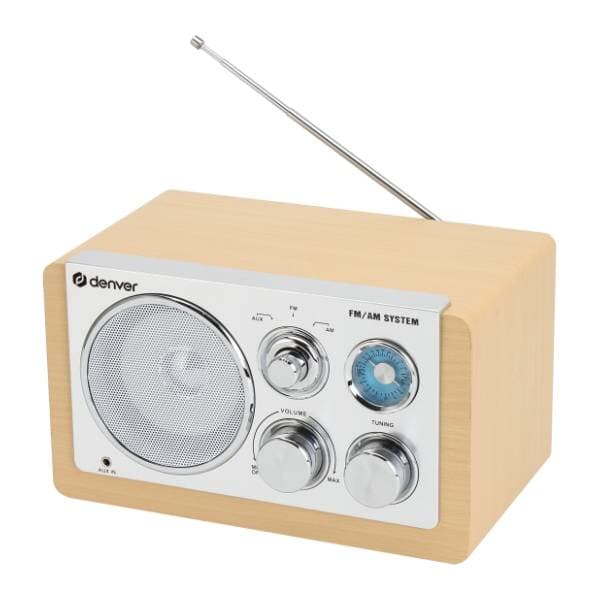DENVER TR-63LW Lightwood AM/FM radio 0