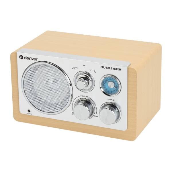 DENVER TR-63LW Lightwood AM/FM radio 5