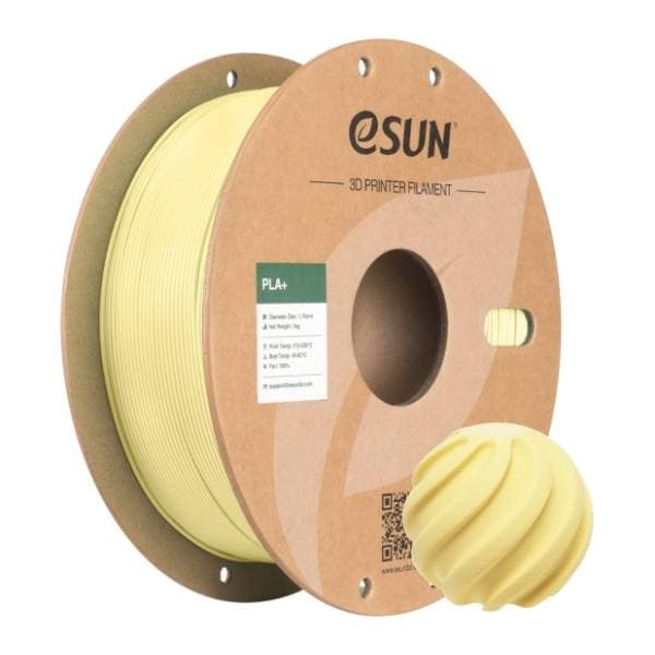 eSUN PLA+ 1kg Almond Yellow 1,75mm 3D filament 0