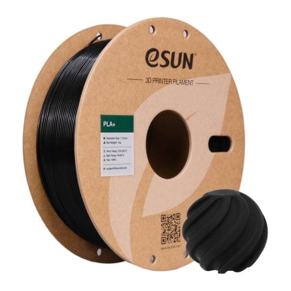 eSUN PLA+ 1kg Black 1,75mm 3D filament 0