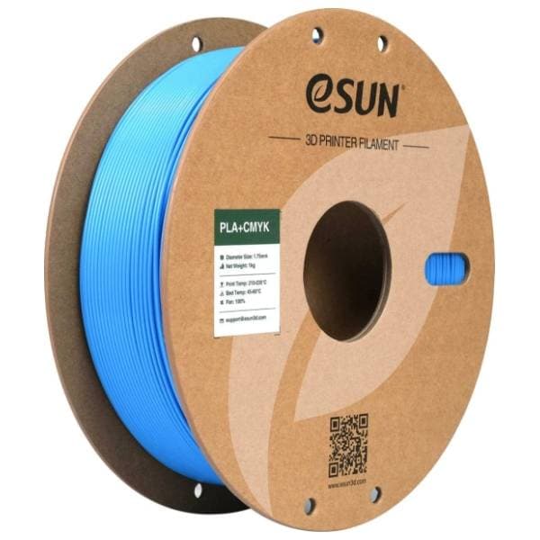eSUN PLA+ 1kg CMYK Cyan 1,75mm 3D filament 0