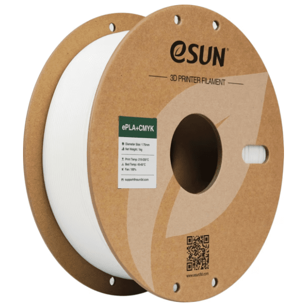 eSUN PLA+ 1kg CMYK White 1,75mm 3D filament 0