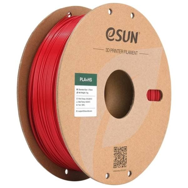 eSUN PLA+HS 1kg Fire Engine Red 1,75mm 3D filament 0