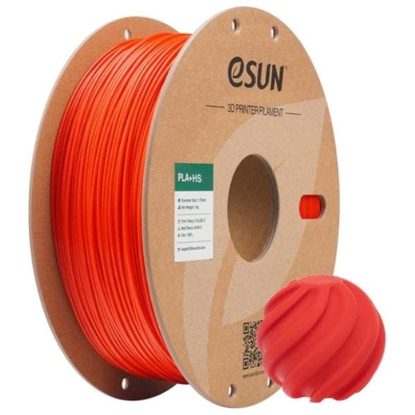 eSUN PLA+HS 1kg RGB Red 1,75mm 3D filament 0