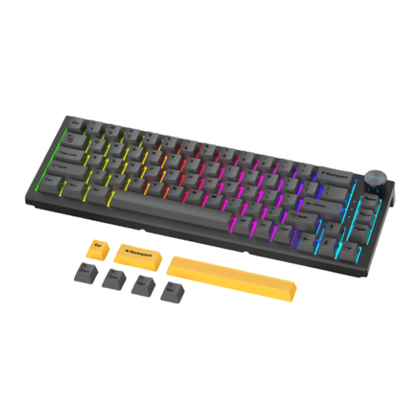 FANTECH bežična tastatura MK858 Maxfit67 crna (brown switch) 1