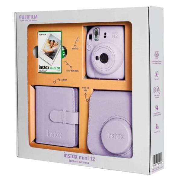 FUJIFILM Instax Mini 12 Lilac Purple Bundle fotoaparat 2