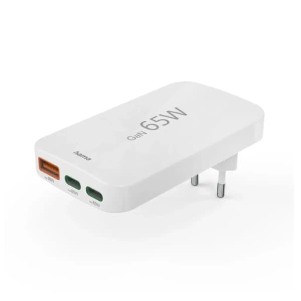 HAMA adapter Flat Mini 2xUSB-C + 1xUSB-A 65W 5