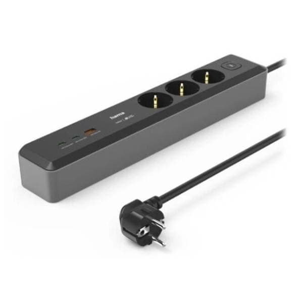HAMA produžni kabl 3 utičnice 1.4m 2xUSB-C/1xUSB-A (223192) 0