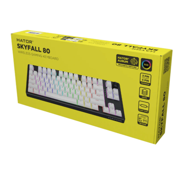 HATOR bežična tastatura Skyfall 80 HTK3180 Black 4