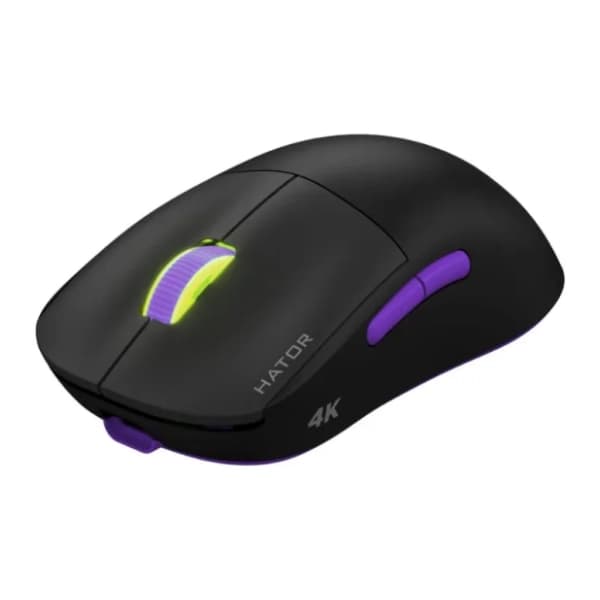 HATOR bežični miš Quasar 2 Ultra 4K (HTM680) black/lilac 1