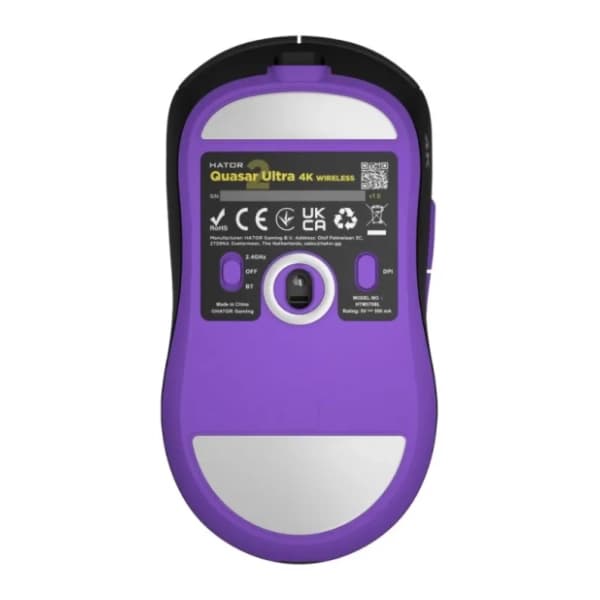 HATOR bežični miš Quasar 2 Ultra 4K (HTM680) black/lilac 3