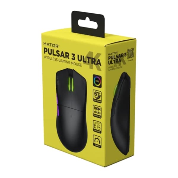 HATOR bežični miš Quasar 3 Ultra 4K (HTM680) black 6