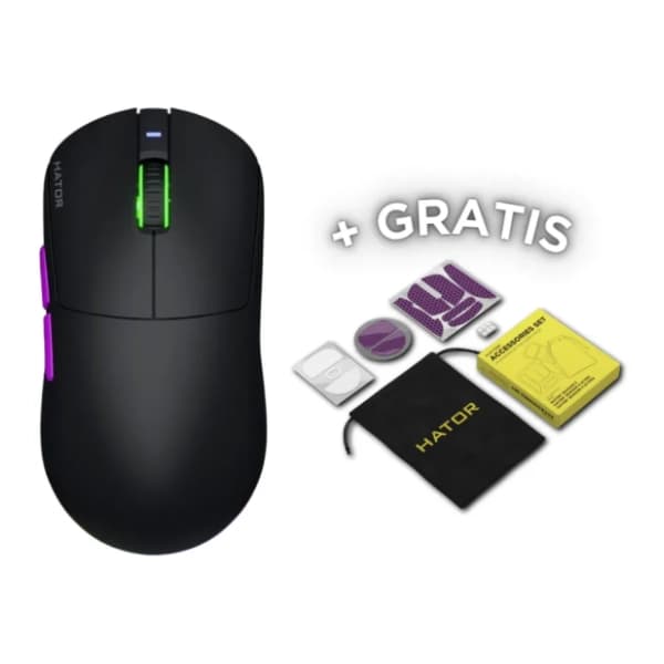 HATOR bežični miš Quasar 3 Ultra 8K (HTM730) Black/Violet 8