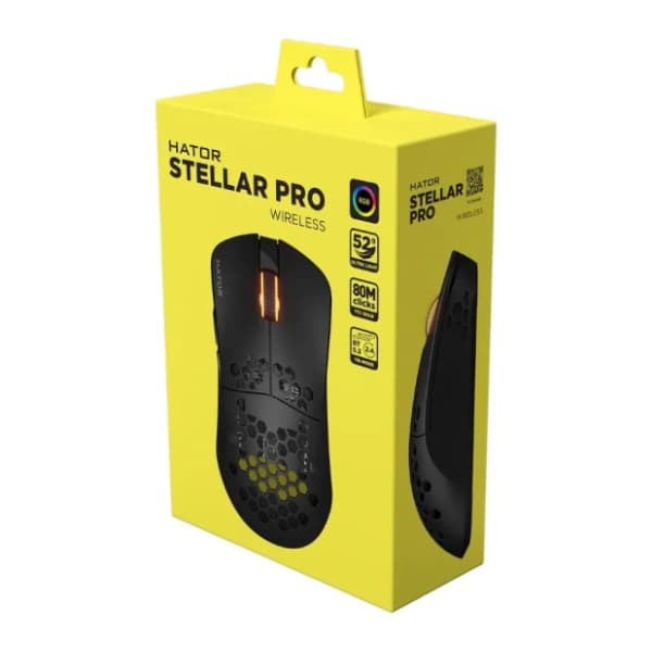 HATOR bežični miš Stellar Pro Black 4