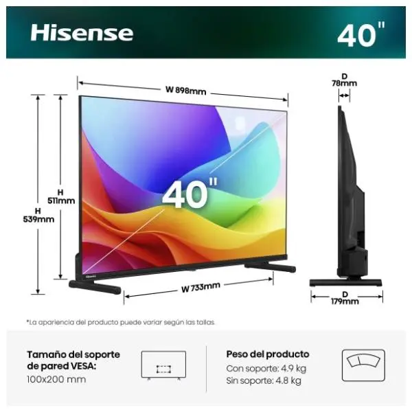 HISENSE QLED televizor 40A5S 8