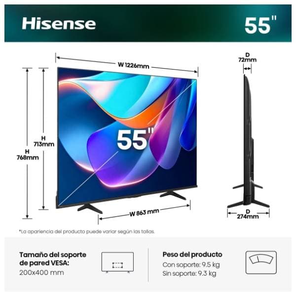 HISENSE televizor 55A6S 8