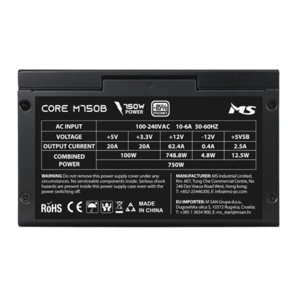 MS napajanje CORE M750B 750W 4