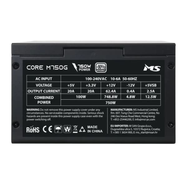 MS napajanje CORE M750G 750W 4