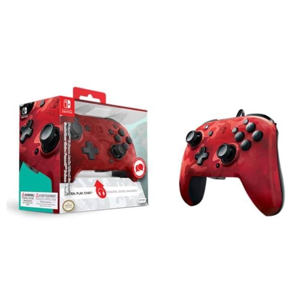 PDP Nintendo Switch gamepad Faceoff Deluxe+ Audio Camo Red 2