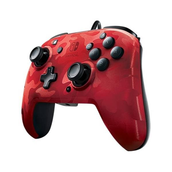 PDP Nintendo Switch gamepad Faceoff Deluxe+ Audio Camo Red 1