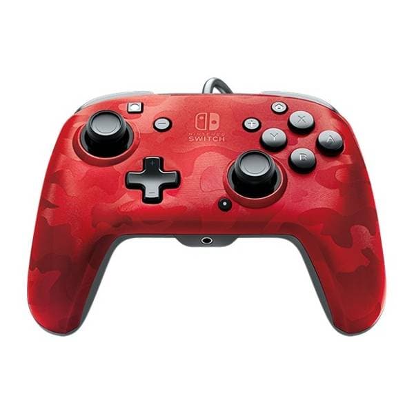 PDP Nintendo Switch gamepad Faceoff Deluxe+ Audio Camo Red 0